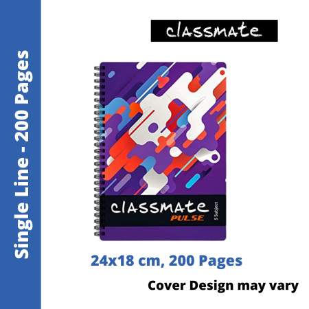 Buy Wholesale Classmate Pulse - Spiral, Single Line, 200 Pages, 24x18 ...